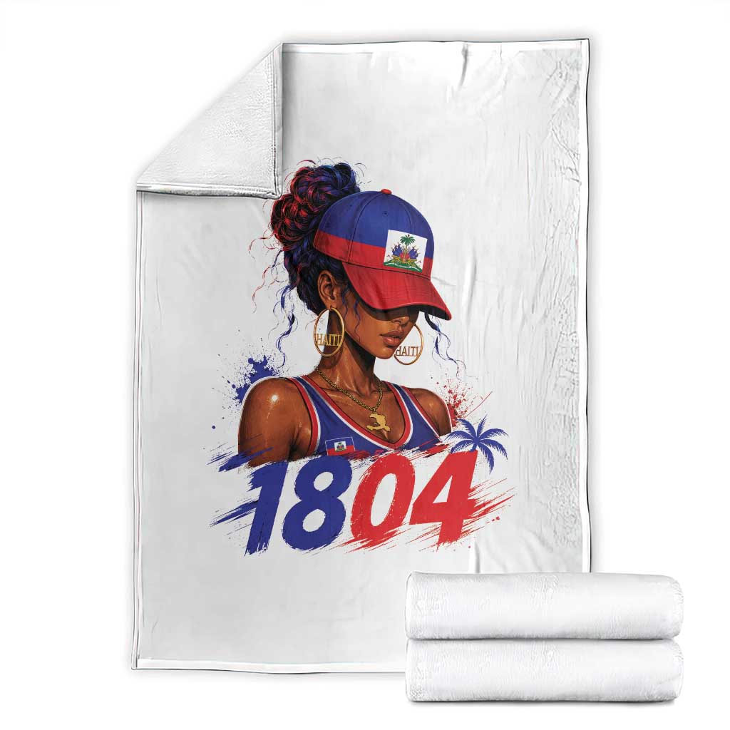 Haitian Revolution 1804 Throw Blanket Haiti Flag Independence Day Haitian Girl Graphic