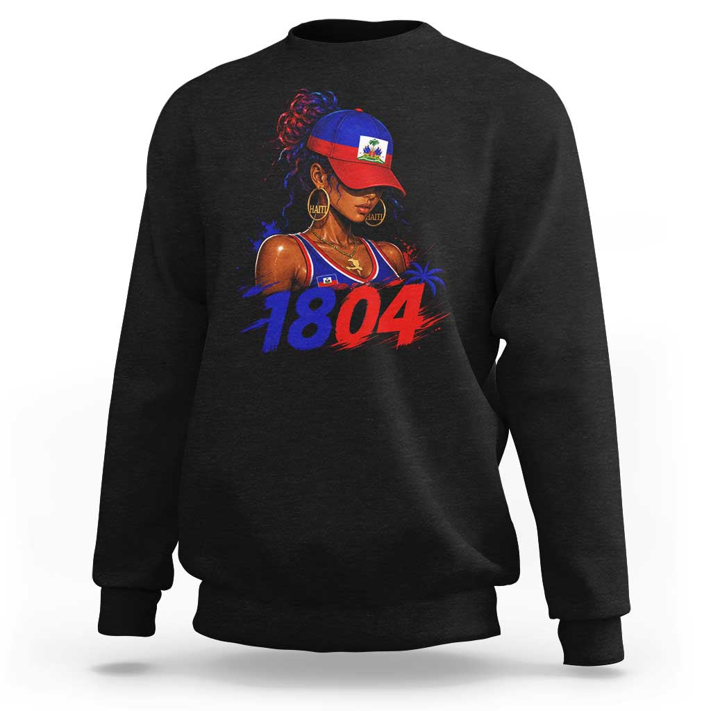 Haitian Revolution 1804 Sweatshirt Haiti Flag Independence Day Haitian Girl Graphic