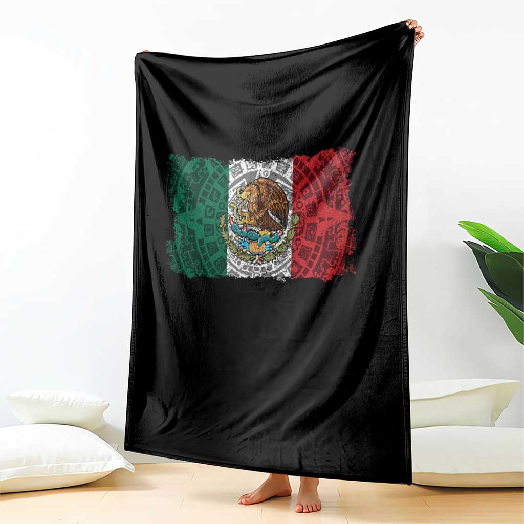 Eagle Mexican Flag Throw Blanket Aztecs Mexico Heritage Roots - Wonder Print Shop