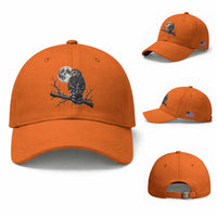 Owl Full Moon Graphic Baseball Cap Vintage Dark Academia Bird