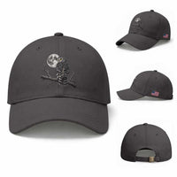 Owl Full Moon Graphic Baseball Cap Vintage Dark Academia Bird