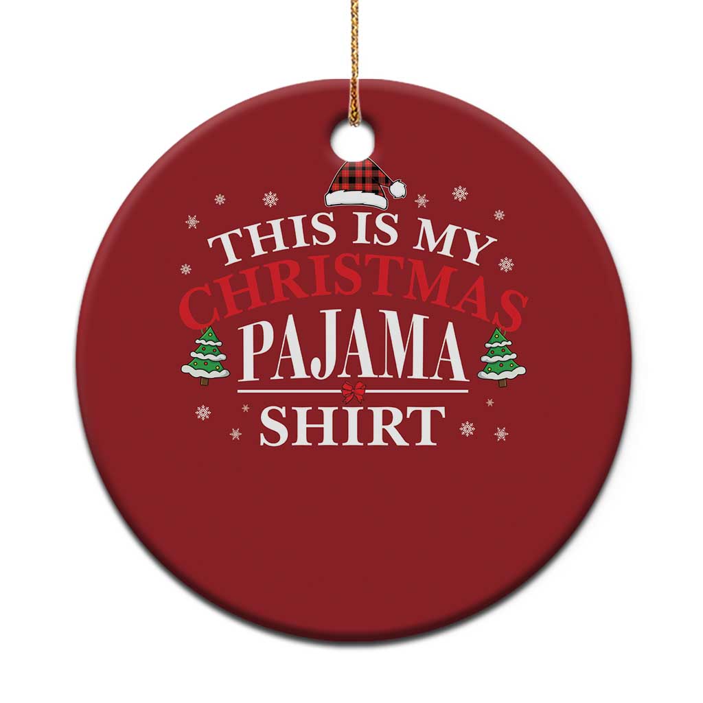 Funny Xmas Pajama Christmas Ornament PJ PJS for Family - Wonder Print Shop