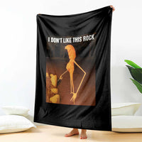 Marcus The Worm Christmas Throw Blanket I Don't Like This Rock Funny Meme - Wonder Print Shop