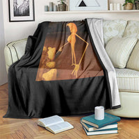 Marcus The Worm Christmas Throw Blanket I Don't Like This Rock Funny Meme - Wonder Print Shop
