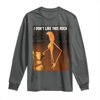 Marcus The Worm Christmas Long Sleeve Shirt I Don't Like This Rock Funny Meme - Wonder Print Shop