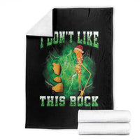 Funny Marcus The Worm Throw Blanket I Don't Like This Rock Brain Rot - Wonder Print Shop