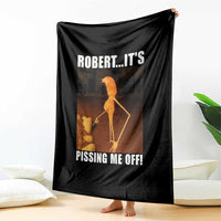 Marcus The Worm Meme Throw Blanket Robert Its Pissing Me Off - Wonder Print Shop