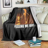 Marcus The Worm Meme Throw Blanket Robert Its Pissing Me Off - Wonder Print Shop