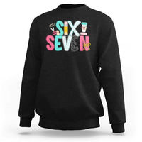 Funny Teacher Six Seven Sweatshirt 6 7 Meme - Wonder Print Shop