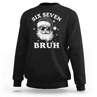 67 Christmas Six Seven Bruh Sweatshirt Funny Santa 6 7 Meme - Wonder Print Shop