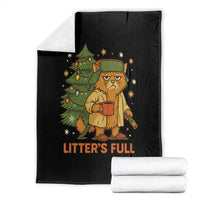 Litters Full Throw Blanket Funny Christmas Vacation Cat - Wonder Print Shop