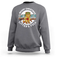 Merry Christmas Litters Full Sweatshirt Funny Christmas Vacation Cat - Wonder Print Shop