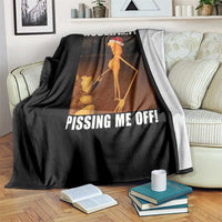 Marcus The Worm Christmas Throw Blanket Robert Its Pissing Me Off Xmas Meme - Wonder Print Shop