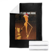 Marcus The Worm I Don't Like This Rock Throw Blanket - Wonder Print Shop