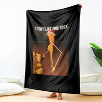 Marcus The Worm I Don't Like This Rock Throw Blanket - Wonder Print Shop