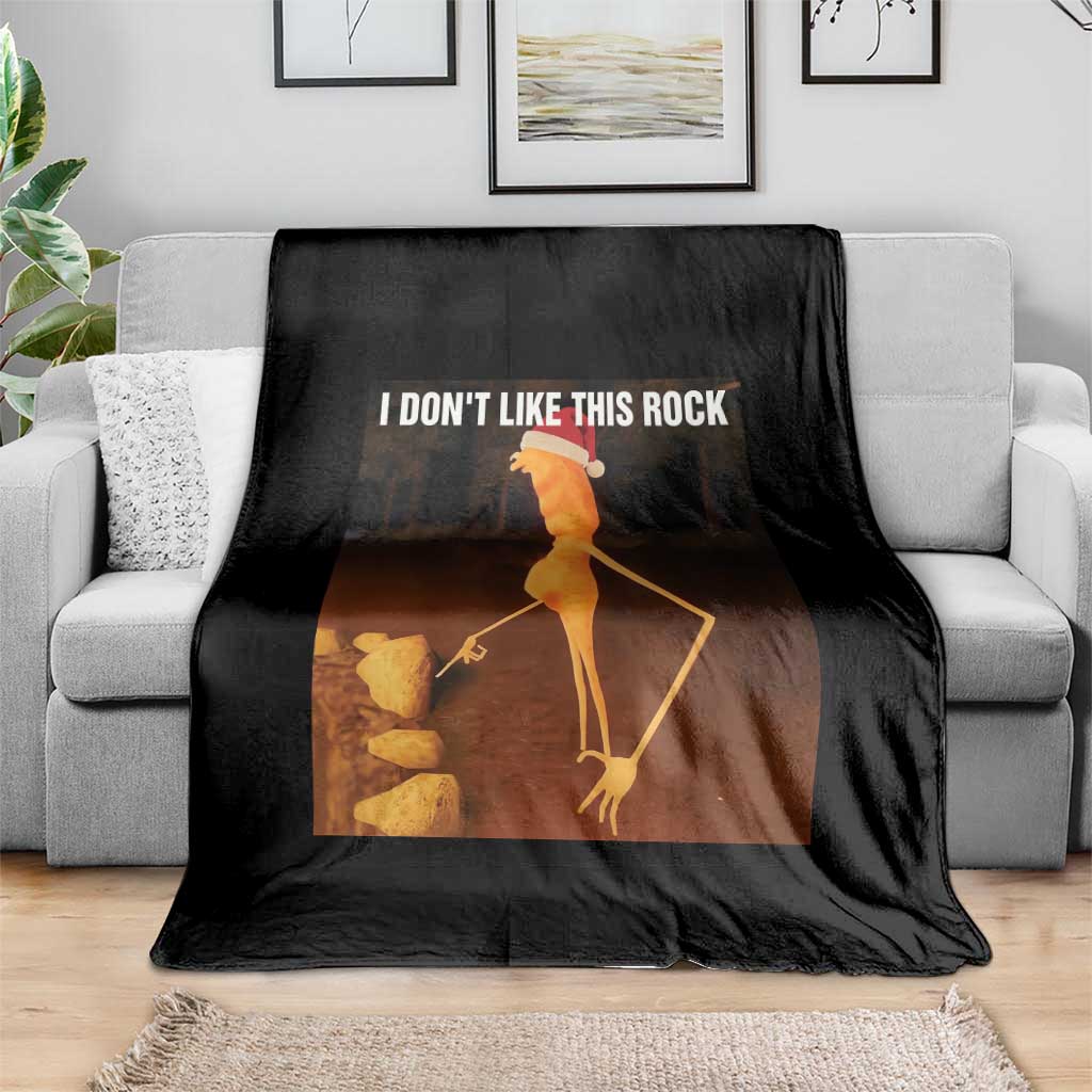 Marcus The Worm I Don't Like This Rock Throw Blanket - Wonder Print Shop