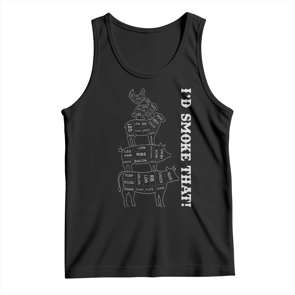 Funny BBQ Tank Top I'd Smoke That