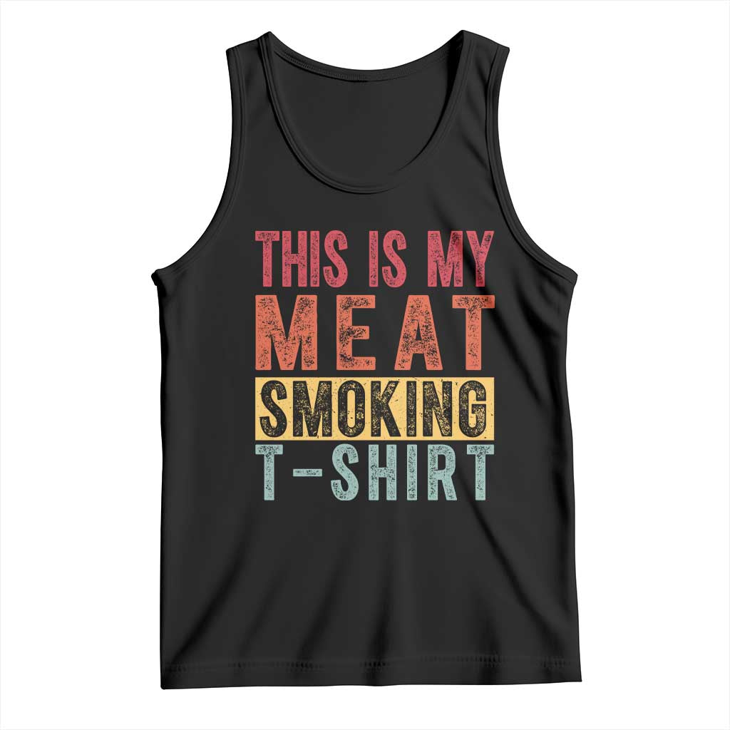 Vintage BBQ This Is My Meat Smoking Tank Top