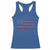 BBQ Racerback Tank Top With Red Line American Flag Meat Smoker Grilling Gifts