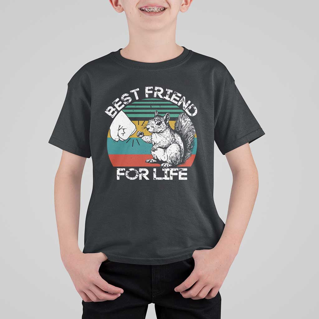 Squirrel Lover T Shirt For Kid Funny Vintage Squirrel Gift Best Friend For Life