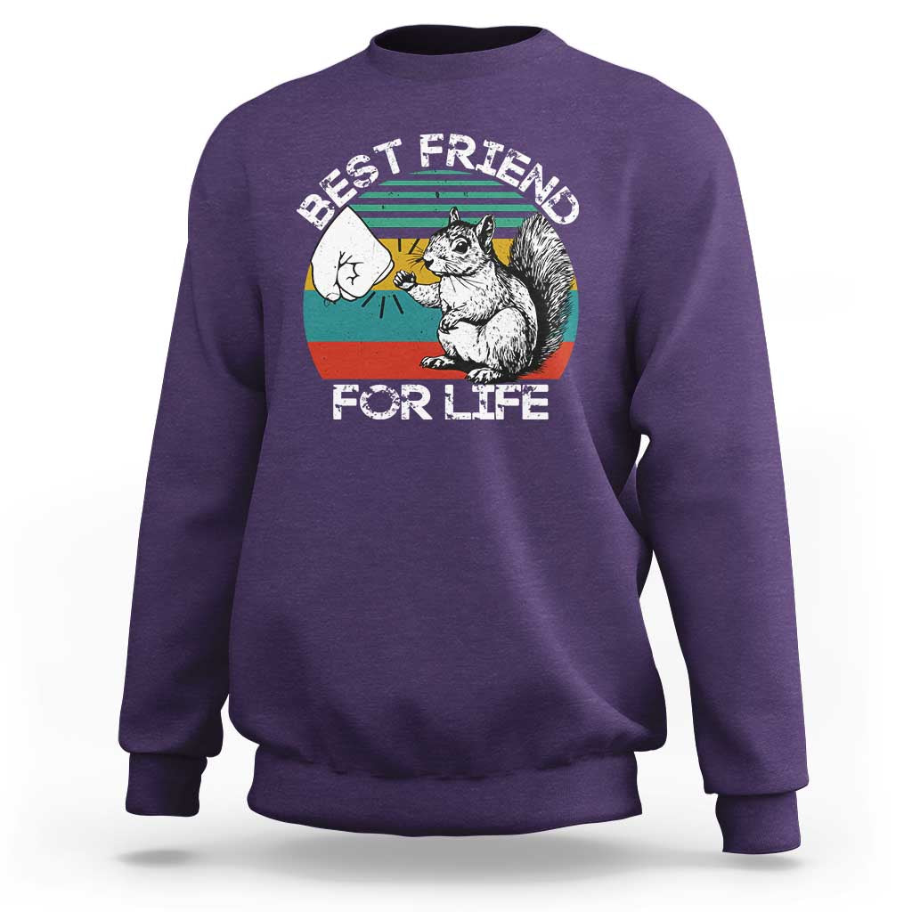 Squirrel Lover Sweatshirt Funny Vintage Squirrel Gift Best Friend For Life