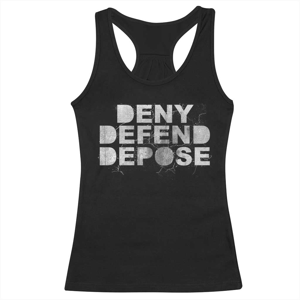 Deny Defend Depose Racerback Tank Top Unisex Classic