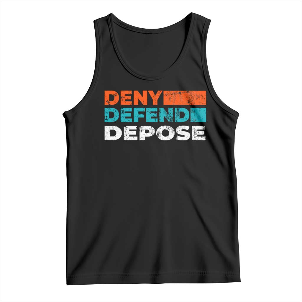 Deny Defend Depose Tank Top Vintage Retro