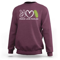 Peace Love Pickles Sweatshirt - Wonder Print Shop