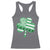 St Patricks Day American Flag Shamrocks Racerback Tank Top Lucky Retro Vintage Irish USA