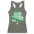 St Patricks Day American Flag Shamrocks Racerback Tank Top Lucky Retro Vintage Irish USA