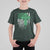 St Patricks Day American Flag T Shirt For Kid Celtic Cross Shamrocks