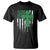 St Patricks Day American Flag T Shirt Celtic Cross Shamrocks