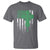 St Patricks Day American Flag T Shirt Celtic Cross Shamrocks