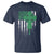 St Patricks Day American Flag T Shirt Celtic Cross Shamrocks