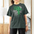 St Patricks Day American Flag T Shirt For Women Celtic Cross Shamrocks