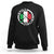 Funny Italian St Patrick's Day Sweatshirt Lucky Shamrock Italy Flag