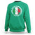 Funny Italian St Patrick's Day Sweatshirt Lucky Shamrock Italy Flag