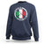 Funny Italian St Patrick's Day Sweatshirt Lucky Shamrock Italy Flag