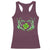 Skeleton Hand Heart Shamrock St Patricks Day Racerback Tank Top