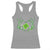 Skeleton Hand Heart Shamrock St Patricks Day Racerback Tank Top