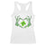 Skeleton Hand Heart Shamrock St Patricks Day Racerback Tank Top