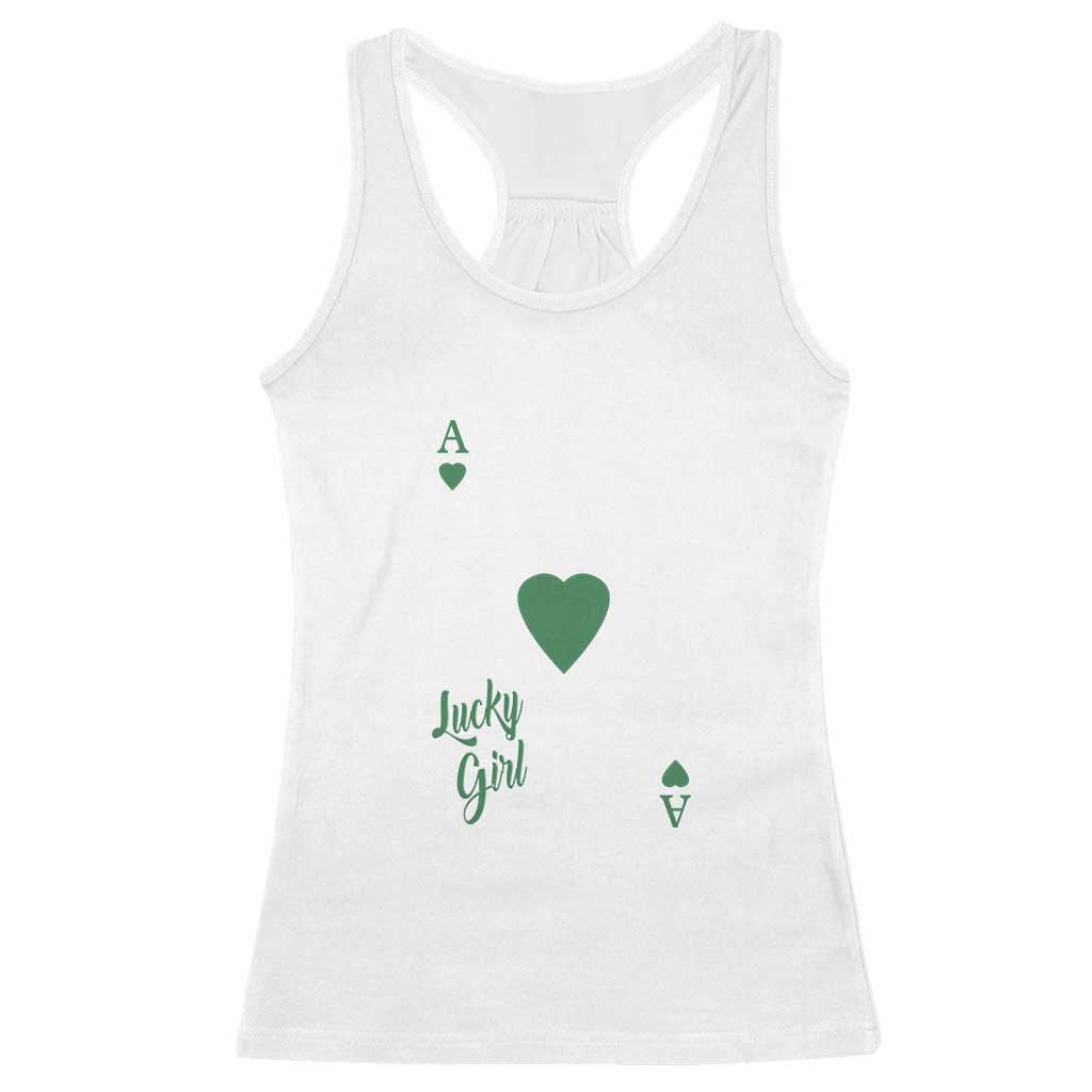 St Patricks Day Irish Lucky Girl Racerback Tank Top