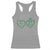 Kiss Me I'm Irish Racerback Tank Top Green Heart Locket St. Patrick's Day Pride