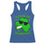 Funny St. Patrick's Day Marijuana Racerback Tank Top Kiss Me I'm Highrish 420 High Irish Weed