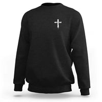 Easter Christian Cross Religious He Is Risen Sweatshirt