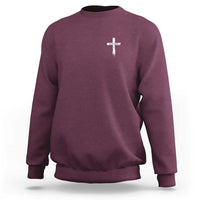 Easter Christian Cross Religious He Is Risen Sweatshirt