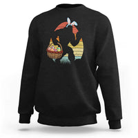 Bigfoot Easter Sweatshirt Bunny Sasquatch Eggs Retro - Wonder Print Shop