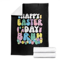 Bruh Easter Throw Blanket Teens Boys Kids Cute Bunny Eggs - Wonder Print Shop