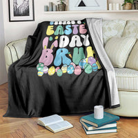 Bruh Easter Throw Blanket Teens Boys Kids Cute Bunny Eggs - Wonder Print Shop