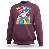 Bruh Easter Sweatshirt Funny Bunny Dab Rabbit Dance - Wonder Print Shop